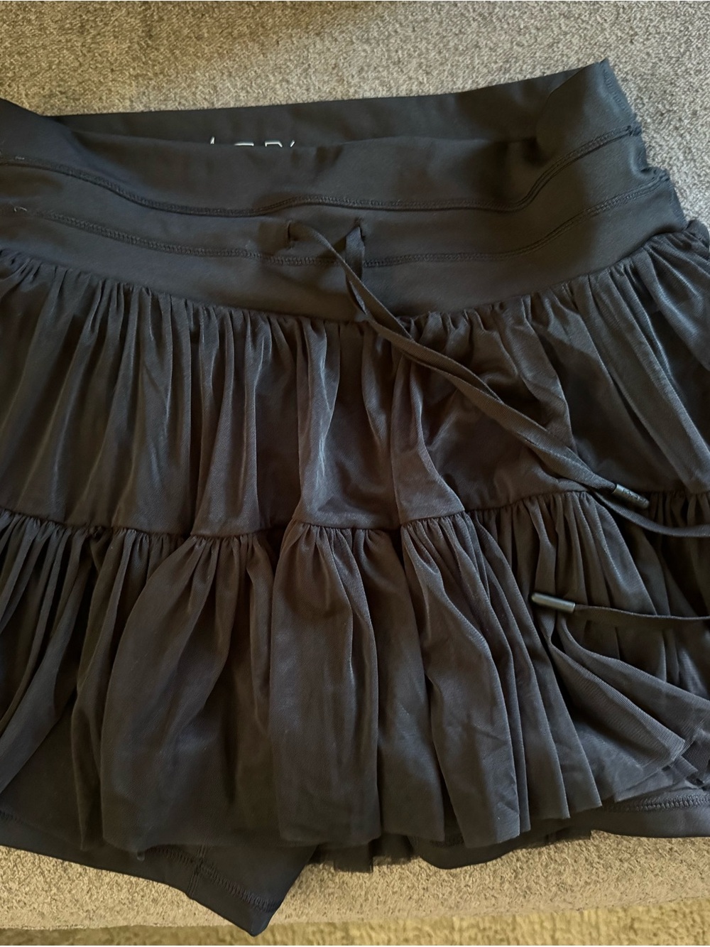 Popflex black skort